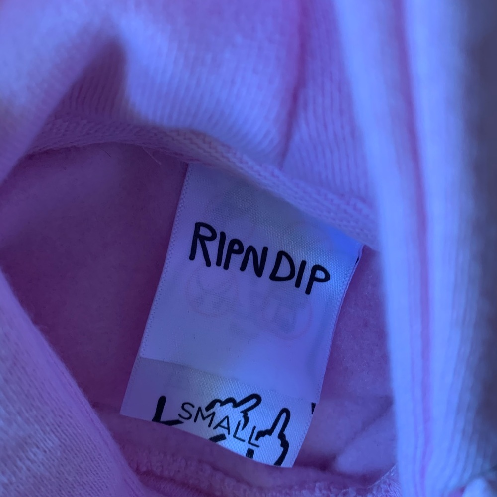 Pink Rip-n-dip Hoodie - Picture 3 of 5